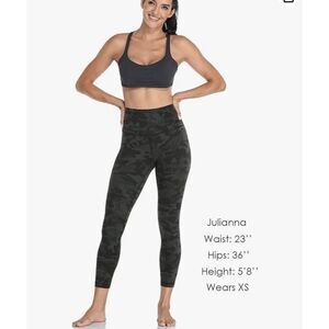 HeyNuts Hawthorn Athletic High Waisted Yoga Leggings for Women, Buttery Soft Wor